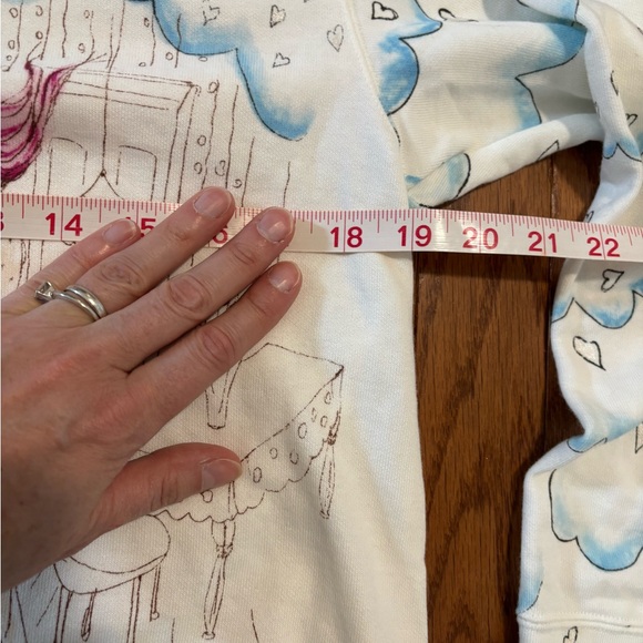 Tsumori Chisato Illustrated sweatshirt NWOT 100% cotton French Terry size M - Picture 8 of 11